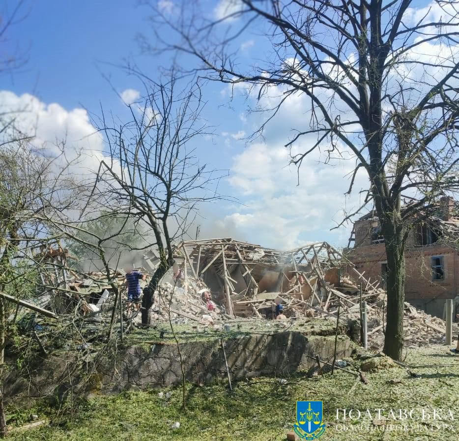 Внаслідок ракетного удару по Полтавщині поранено жінку – розпочато розслідування