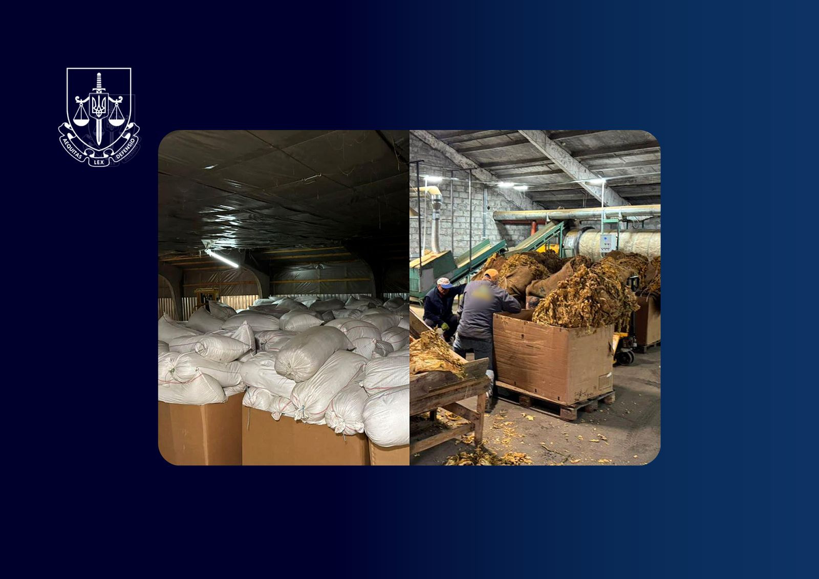 An underground cigarette manufacturing factory was exposed in Poltava Oblast